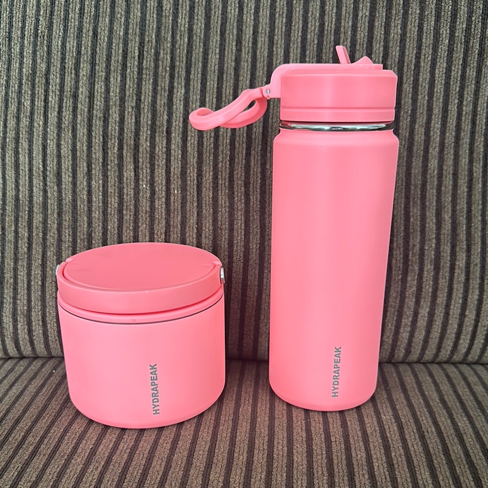 Hydrapeak Water Bottle and Food Container Set